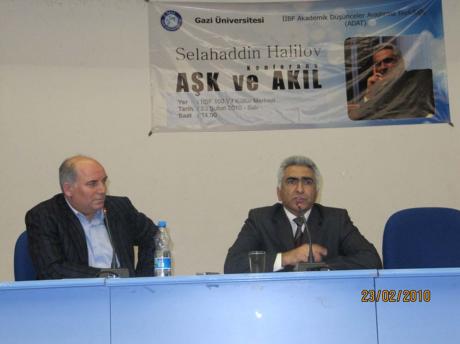 Səlahəddin Xəlilovun “Aşk və Akıl” mövzusundaki konfransı 